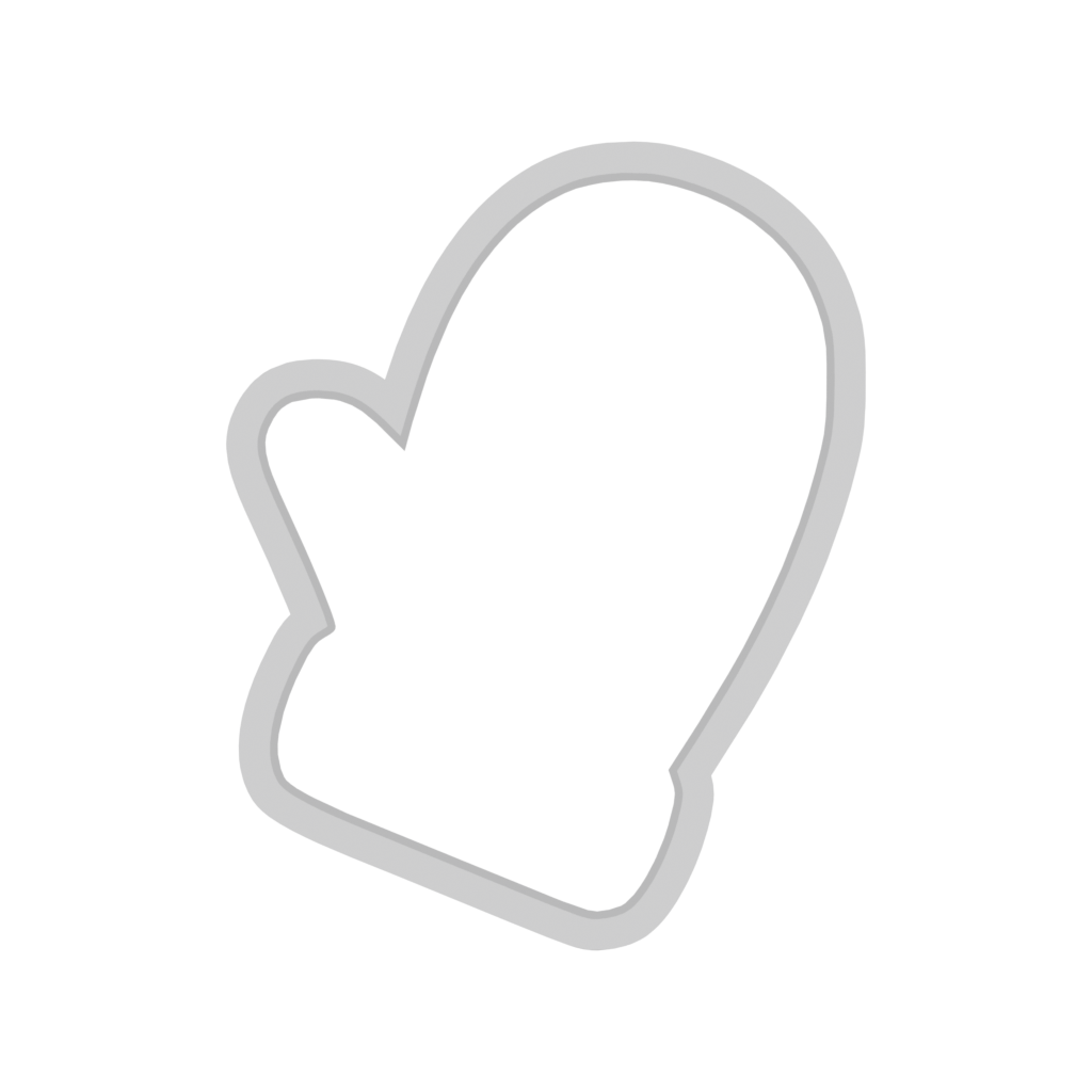 christmas Oven Mitt cookie cutter 81 top